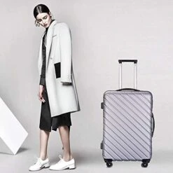 Apelila 5 Piece Luggage Sets,Travel Suitcase Spinner Hardshell Lightweight W/Free Suitcase Cover& Hanger (4PC Sliver W/Covers4+Hanger2+Backbag1) 15 Apelila 5 Piece Luggage Sets,Travel Suitcase Spinner Hardshell Lightweight W/Free Suitcase Cover& Hanger (4PC Sliver W/Covers4+Hanger2+Backbag1) -Travelpro Shop 41p8sNqPhtL