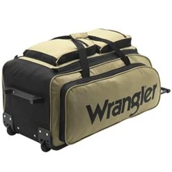 Wrangler Wesley Rolling Duffel Bag, Tannin, Large 30-Inch -Travelpro Shop 41pA o4pHQL