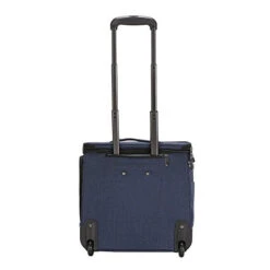 Travelers Club Luggage 16" Top Expandable Rolling Underseater W/USB Port, Blue Suitcase, Carry-On, Navy -Travelpro Shop 41pVex 2BUcRL