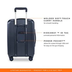 Briggs & Riley Sympatico Hardside International Spinner Luggage, Matte Navy, 21-Inch Carry-On -Travelpro Shop 41pg Hr3 DL