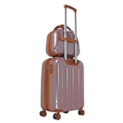 World Traveler Classique Hardside 2-PC Carry-On Spinner Luggage Set, Rose Gold, One Size -Travelpro Shop 41pj5OXBU0L