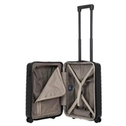 Bric's B|Y Ulisse Spinner Suitcase - 21 Inch Expandable Carry-On Luggage - Hard Exterior And TSA-Approved Lock - Black -Travelpro Shop 41pl6pnhNJL