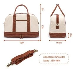Weekender Bag For Women Canvas Overnight Bag Large Travel Bags For Women Carry On Shoulder Duffle Bag With Shoe Compartment,Perfect For Travel/Daily Use/Birthday Gift (Beige) 10 Weekender Bag For Women Canvas Overnight Bag Large Travel Bags For Women Carry On Shoulder Duffle Bag With Shoe Compartment,Perfect For Travel/Daily Use/Birthday Gift (Beige) -Travelpro Shop 41pnkgr3I0L