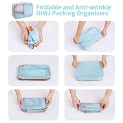 DIMJ 11 Set Packing Cubes, Travel Luggage Packing Organizers Lightweight Travel Cloth Storage Bag With Bra Underwear Cube Cosmetics Bag And Shoe Pouch 9 DIMJ 11 Set Packing Cubes, Travel Luggage Packing Organizers Lightweight Travel Cloth Storage Bag With Bra Underwear Cube Cosmetics Bag And Shoe Pouch -Travelpro Shop 41pv1O8P OL