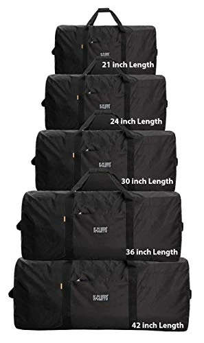 Heavy Duty Cargo Duffel Large Sport Gear Drum Set Equipment Hardware Travel Bag Rooftop Rack Bag (30" X 15" X 15", Black) 3 Heavy Duty Cargo Duffel Large Sport Gear Drum Set Equipment Hardware Travel Bag Rooftop Rack Bag (30" X 15" X 15", Black) - Image 3