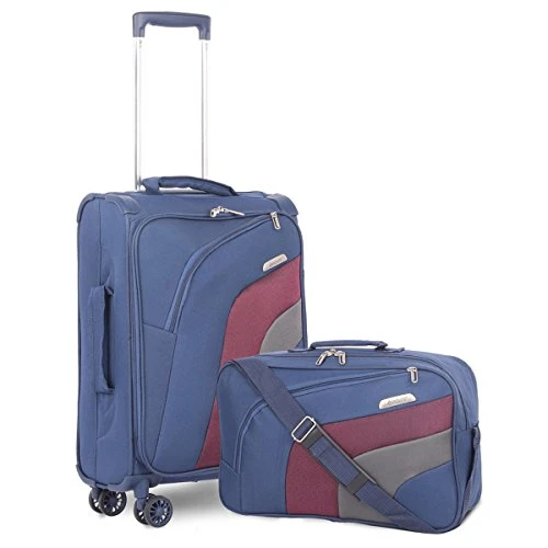 Aerolite 21" Carry On Ultra Lightweight Spinner Suitcase & Flight Bag Under Seat Shoulder Bag Set (Navy) 1 Aerolite 21" Carry On Ultra Lightweight Spinner Suitcase & Flight Bag Under Seat Shoulder Bag Set (Navy)