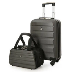 New Release 1 Aerolite 22x14x9” Hard Shell Suitcase Spinner Carry On + Under Seat Holdall