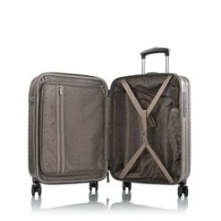 Heys Charge-a-Weigh 2.0 21" Spinner Carry On Luggage (Tan) -Travelpro Shop 41tcZuJkyzL