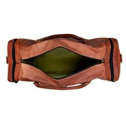 24 Inch Genuine Leather Duffel Travel Overnight Weekend Leather Bag Sports Gym Duffel Luggage Travel Bag For Men And Women Travelling Cabin Duffle Yoga Gym Bag (24 Inch Brown) -Travelpro Shop 41tpdyxqYjL