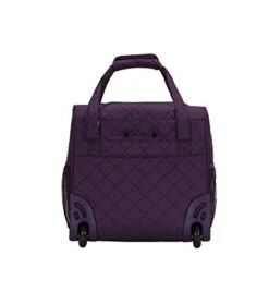 Rockland Melrose Upright Wheeled Underseater Carry-On Luggage, Purple, 16-Inch -Travelpro Shop 41ts9ij22eL