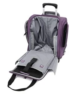 Travelpro Skypro Lightweight Airline Size Carry On Luggage Trolley Suitcase (Orchid Purple, 2-Wheel Underseat Bag) -Travelpro Shop 41uLWA6dl1L