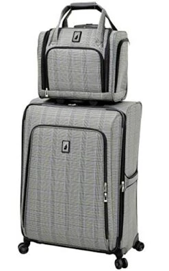 London Fog Knightsbridge II 15" 2-Wheel Under The Seat Bag, Grey Sapphire Plaid 8 London Fog Knightsbridge II 15" 2-Wheel Under The Seat Bag, Grey Sapphire Plaid -Travelpro Shop 41uklb47tpL