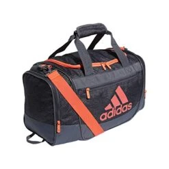 Adidas Unisex Defender III Small Duffel Bag, Jersey Black/ Onix/ Signal Pink, Small -Travelpro Shop 41vZuoEPxnL