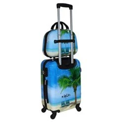World Traveler Palm Tree Hardside 2-Piece Carry-On Spinner Luggage Set, One_Size -Travelpro Shop 41wC5ncrluL