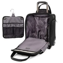 Travelpro Crew Versapack Rolling Underseat Carry-on, Jet Black -Travelpro Shop 41wp2lXb4zL