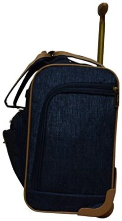Nicole Miller Underseat Luggage Collection - Small Lightweight 15 Inch Under Seat Bag - Briefcase For Women - Carry On Suitcase With 2- Rolling Spinner Wheels (Paige Navy) -Travelpro Shop 41yBF0lZWpL