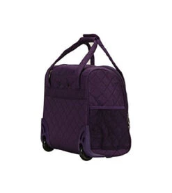 Rockland Melrose Upright Wheeled Underseater Carry-On Luggage, Purple, 16-Inch -Travelpro Shop 41z1ZejG UL