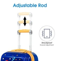 Goplus Kids Luggage Set, 12" & 18" Kids Carry On Luggage Set, Multi-directional Wheels Suitcase, Large Capacity Rolling Trolley Suitcase, Gift For Boys And Girls Toddlers Children Travel (Universe) -Travelpro Shop 41zCF8XIK1L