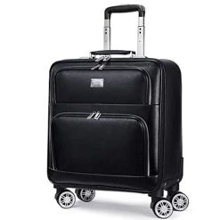 Luggage PU Rolling Suitcase Cabin Business Travel Trolley Bags For Men Luggage Suitcase Bag Wheels Spinner Suitcase Wheeled Bags,20inch