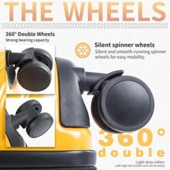 Coolife Luggage 3 Piece Sets PC+ABS Spinner Suitcase Carry On Fashion (Dark Green, One_Size) -Travelpro Shop 51 A7vbDoL