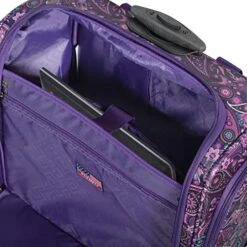 Olympia Under The Seat Carry-on, Purple Paisley -Travelpro Shop 5107apqAB2L