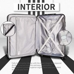 COOLIFE Luggage Expandable Suitcase PC+ABS 3 Piece Set With TSA Lock Spinner Carry On 20in24in28in(Black, 3 Piece Set) 9 COOLIFE Luggage Expandable Suitcase PC+ABS 3 Piece Set With TSA Lock Spinner Carry On 20in24in28in(Black, 3 Piece Set) -Travelpro Shop 5117t8YAP0L