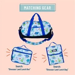 Wildkin Kids Overnighter Duffel Bags For Boys & Girls, Measures 18 X 9 X 9 Inches Duffel Bag For Kids, Carry-On Size & Ideal For School Practice Or Overnight Travel, BPA-free (Dinosaur Land) -Travelpro Shop 511xoeYdFAL