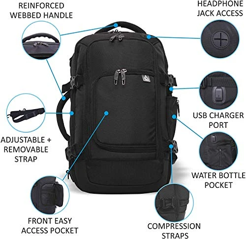 17in Airline Approved Travelling Shoulder Bag Carry On Overnight Underseat 18L 7 17in Airline Approved Travelling Shoulder Bag Carry On Overnight Underseat 18L - Image 7
