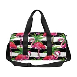 INTERESTPRINT Tropical Flamingo And Palm Tre Travel Duffel Bag, Waterproof Bag -Travelpro Shop 512DDNzNTkL