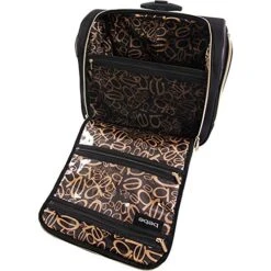 BEBE Women's Evans Wheeled Under The Seat Carry On Bag, Black Croc -Travelpro Shop 512TWO7nOaL