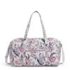 Vera Bradley Women's Cotton Large Travel Duffel Bag, Hummingbird Park, One Size