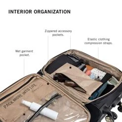 Kenneth Cole Reaction Women's Chelsea Luggage Chevron Softside 8-Wheel Spinner Expandable Suitcase Collection, Black, 20-Inch Carry On -Travelpro Shop 514ZvCCq7 L 6b8e254f 0663 4924 a85e 439db192ec06