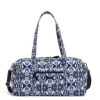 Vera Bradley Women's Cotton Medium Travel Duffel Bag, Ikat Island, One Size