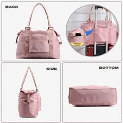 PlasMaller Travel Bag Carry On Sports Gym Duffel Luggage Shoulder Pack For Women (Pink) -Travelpro Shop 5157DpV yfL