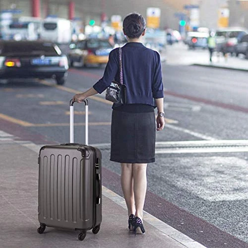 Sandinrayli 3 Pcs Luggage Set, Lightweight & Durable Travel Suitcase With Spinner Wheels, 20” 24” 28” Hardside Spinner Set 2 Sandinrayli 3 Pcs Luggage Set, Lightweight & Durable Travel Suitcase With Spinner Wheels, 20” 24” 28” Hardside Spinner Set - Image 2