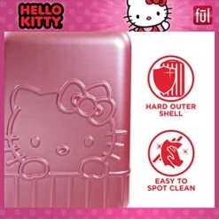 Ful Hello Kitty 21 Inch Rolling Luggage, Hardshell Carry On Suitcase With Wheels, Pink (HKFL0002AZ-650) -Travelpro Shop 516kyuiKqnL