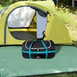 REDCAMP 85L Foldable Duffle Bag With Wheels 26", 1680D Oxford Collapsible Large Duffel Bag With Rollers For Camping Travel Gear, Black -Travelpro Shop 517kFgKbhQL