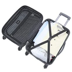 Kensie Women's Alma Hardside Spinner Luggage, Gun Metal, Carry-On 20-Inch -Travelpro Shop 519P3nkYFXL