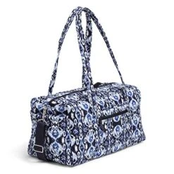 Vera Bradley Women's Cotton Medium Travel Duffel Bag, Ikat Island, One Size -Travelpro Shop 519ROZ1ED1L
