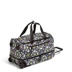 Vera Bradley Women's Recycled Lighten Up Reactive Foldable Rolling Duffle Luggage, Plaza Medallion, One Size -Travelpro Shop 51Azh9Pu4vS