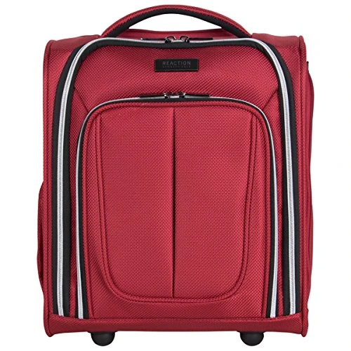 Kenneth Cole Reaction Lincoln Square 16" 1680d Polyester 2-Wheel Underseater Carry-on, Red 5 Kenneth Cole Reaction Lincoln Square 16" 1680d Polyester 2-Wheel Underseater Carry-on, Red - Image 5