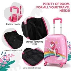Emissary Kids Luggage With Wheels For Girls - 18” Unicorn Kids Suitcase With 14” Backpack - Kids Suitcases For Girls - Hard-Sided Rolling Kids Suitcase - Kids Carry On Luggage With Wheels 14 Emissary Kids Luggage With Wheels For Girls - 18” Unicorn Kids Suitcase With 14” Backpack - Kids Suitcases For Girls - Hard-Sided Rolling Kids Suitcase - Kids Carry On Luggage With Wheels -Travelpro Shop 51BXcUvizRL
