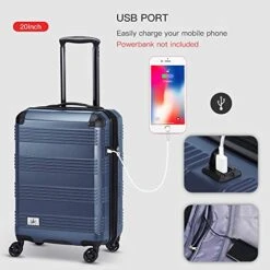 Verdi Luggage Set 3 Piece - Lightweight With USB Port Hardside Carry On Suitcase - Includes Expandable 20 Inch Carry On, 24In/TSA-Approved Lock 28In Checked Bag With 8-Wheel Rolling Spinner -Travelpro Shop 51BcP 8DAaL