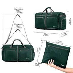 Gonex 150L Travel Duffel Bag Foldable Extra Large Duffle Bag XL Heavy Duty For Men Women For Luggage Shopping Blackish Green 17 Gonex 150L Travel Duffel Bag Foldable Extra Large Duffle Bag XL Heavy Duty For Men Women For Luggage Shopping Blackish Green -Travelpro Shop 51C3Hk1AxkL