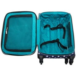 Heritage Travelware Albany Park 16" 600d Polka Dot Polyester 2-Wheel Underseater Carry-on -Travelpro Shop 51CeOta74HL