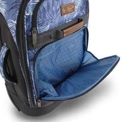 ORIGINAL PENGUIN Luggage 21" Rolling Duffel Bag, Blue Palm Tree, One Size 11 ORIGINAL PENGUIN Luggage 21" Rolling Duffel Bag, Blue Palm Tree, One Size -Travelpro Shop 51EWHhUUqRL