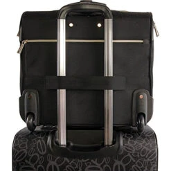 BEBE Women's Evans Wheeled Under The Seat Carry On Bag, Black Croc -Travelpro Shop 51F9YRkSQ1L