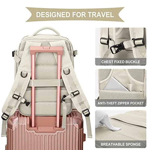 Travel Carry On Backpack For Women Laptop Backpack Waterproof Hiking Outdoor Sport Rucksack Casual Daypack Backpacks College Large School Backpack With Shoe Compartment 3 Travel Carry On Backpack For Women Laptop Backpack Waterproof Hiking Outdoor Sport Rucksack Casual Daypack Backpacks College Large School Backpack With Shoe Compartment - Image 3