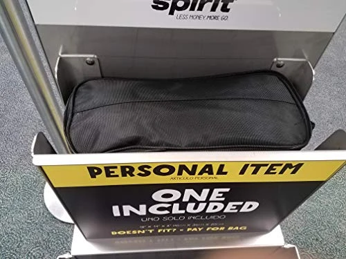 BoardingBlue Rolling Personal Item Under Seat For American, Spirit Frontier Airlines Black W Navy 7 BoardingBlue Rolling Personal Item Under Seat For American, Spirit Frontier Airlines Black W Navy - Image 7