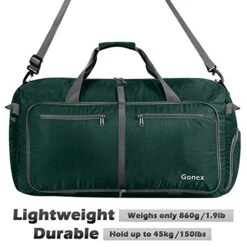 Gonex 150L Travel Duffel Bag Foldable Extra Large Duffle Bag XL Heavy Duty For Men Women For Luggage Shopping Blackish Green 13 Gonex 150L Travel Duffel Bag Foldable Extra Large Duffle Bag XL Heavy Duty For Men Women For Luggage Shopping Blackish Green -Travelpro Shop 51INaJChirL